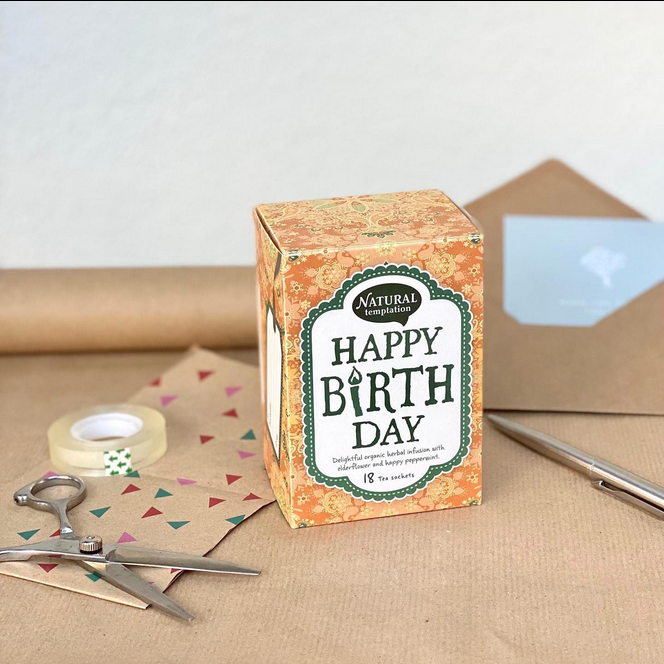 "Happy birthday" herbal tea with elderflower and peppermint – Natural Temptation