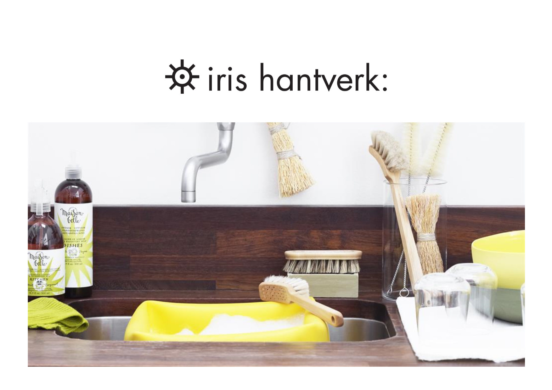 Keuken handdoek cream – Iris Hantverk