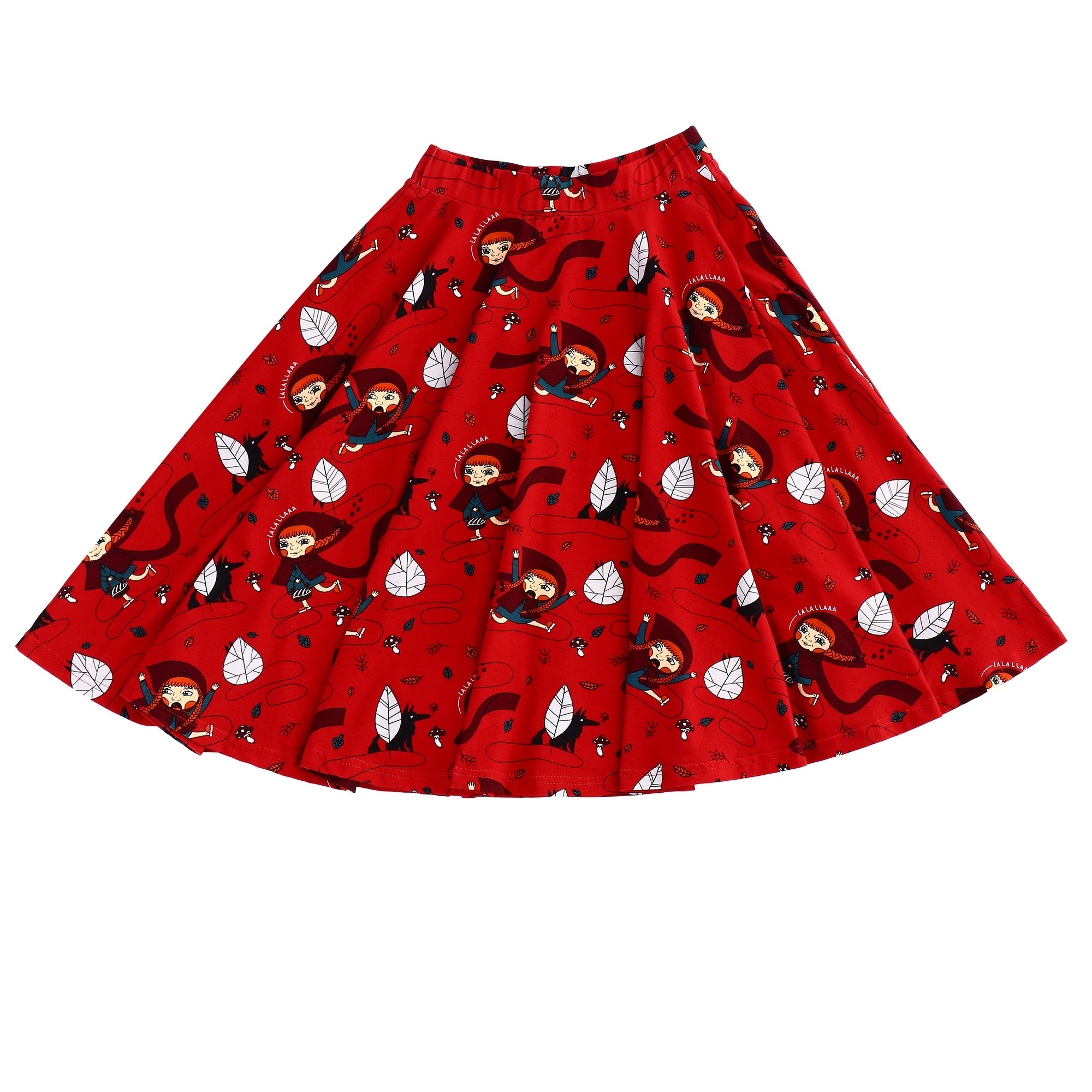 Rokje / Long Twirly Skirt Roodkapje / Little Miss Crimson – Raspberry Republic
