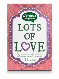 "Lots of love" herbal tea with lavender and rose – Natural Temptation