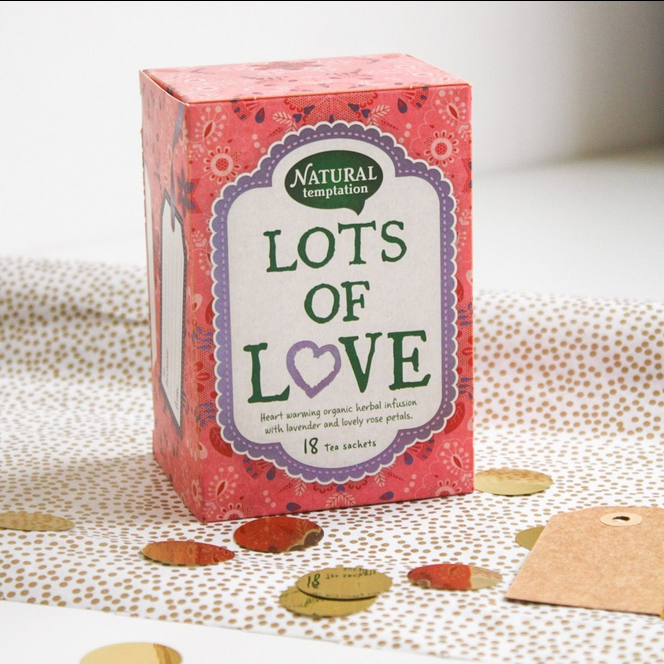 "Lots of love" herbal tea with lavender and rose – Natural Temptation