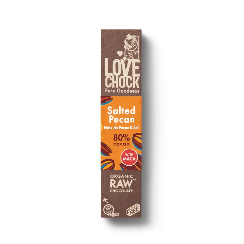 Bio Chocolade Salted pecan (glutenvrij & vegan) - Lovechock