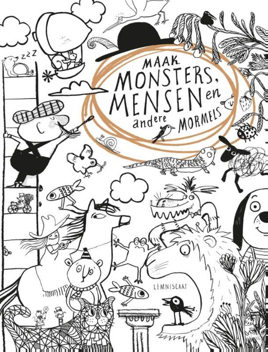 Maak Monsters Mensen en andere Mormels - Teken en kleurboek - Lemniscaat