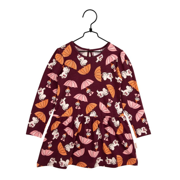 Jurk Drops Dress burgundy – Moomin