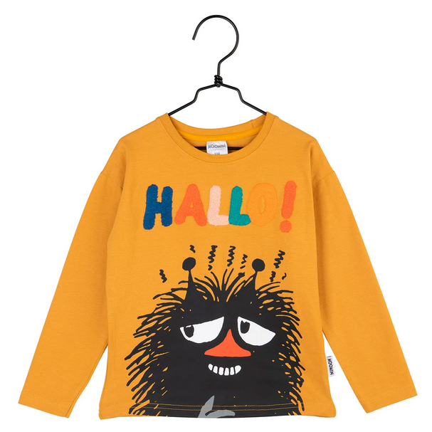 Longsleeve Stinky Hallo! Shirt curry (92 t/m 128) – Moomin