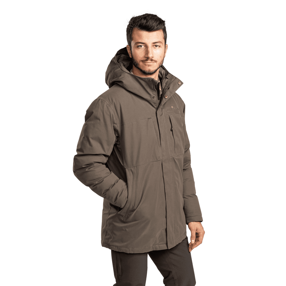 Winterjas Värnamo Padded Jacket - Men - Smoke Black - Pinewood Outdoor Life