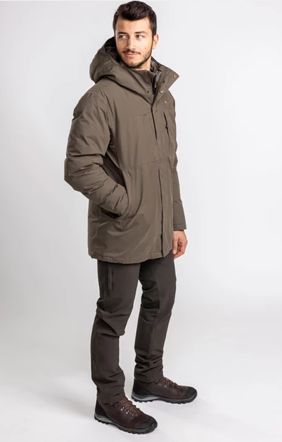 Winterjas Värnamo Padded Jacket - Men - Smoke Black - Pinewood Outdoor Life