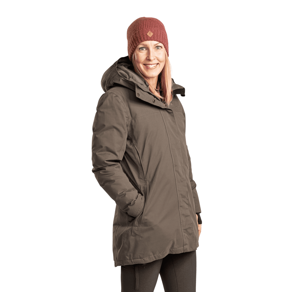 Winterjas Värnamo Padded Jacket - Women - Earth Brown - Pinewood Outdoor Life