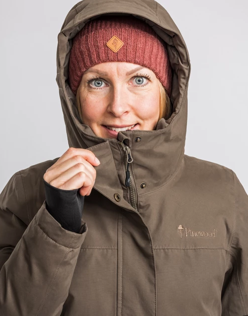 Winterjas Värnamo Padded Jacket - Women - Earth Brown - Pinewood Outdoor Life