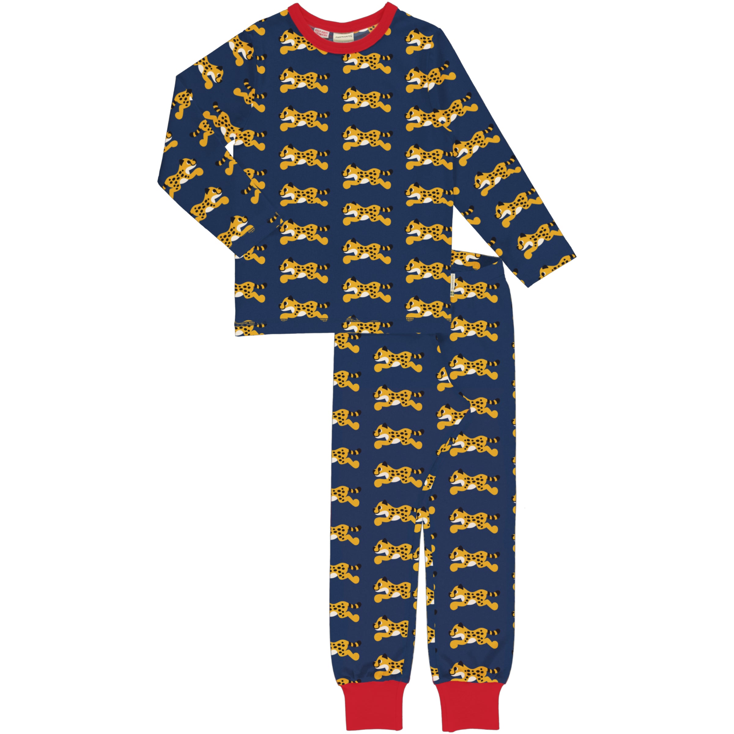Pyjama Set LS Cheetah - Maxomorra