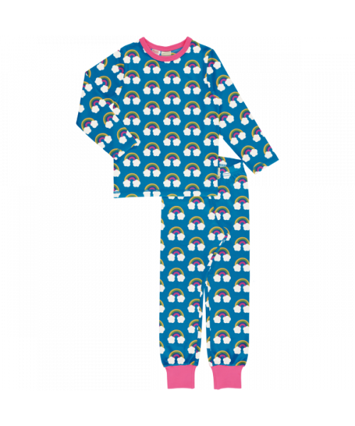 Pyjama Set LS Farm Rainbow - Maxomorra