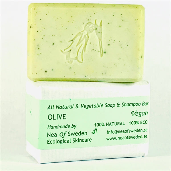 All Natural & Vegetable Soap & Shampoo Bar Olive – Nea of Sweden