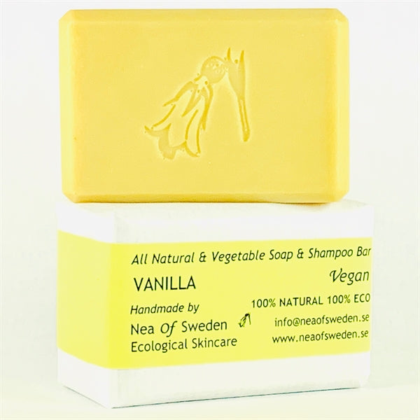 All Natural & Vegetable Soap & Shampoo Bar Vanilla – Nea of Sweden