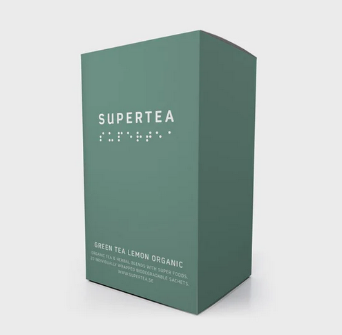Supertea Green Tea Lemon Organic 20st – Teministeriet