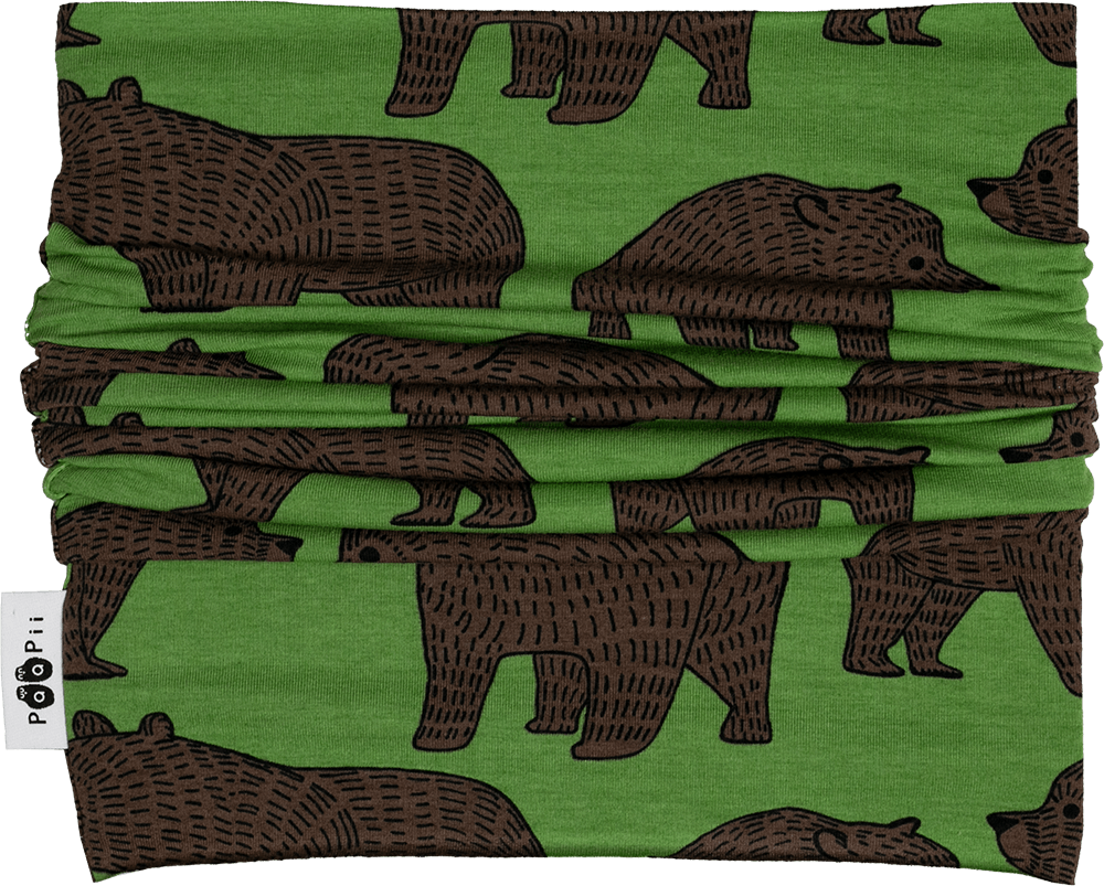 Sjaal / Tubescarf Ursa Forest Choco – Paapii Design
