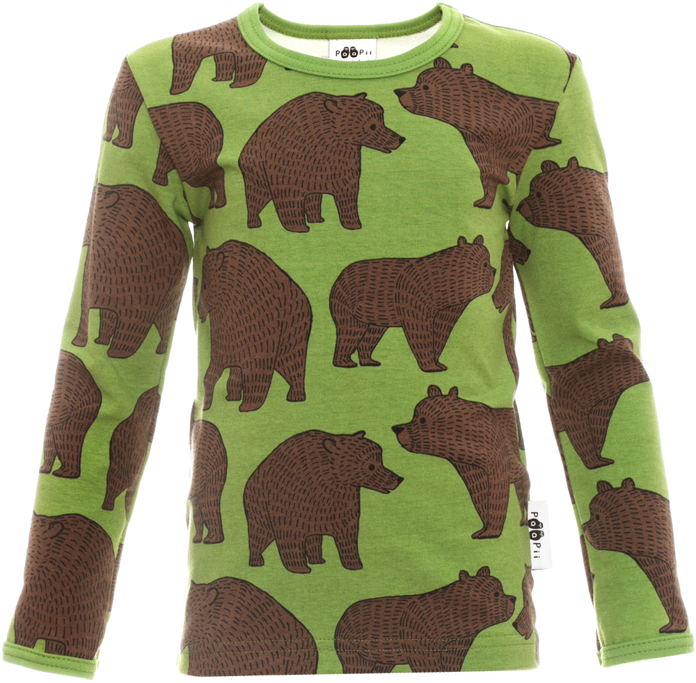 Longsleeve ULJAS Shirt Ursa Forest Choco 86-122 – Paapii Design