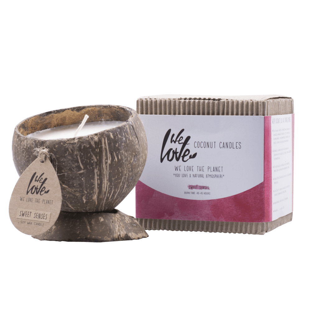 Coconut Candle (Soja) Sweet Senses - We Love The Planet