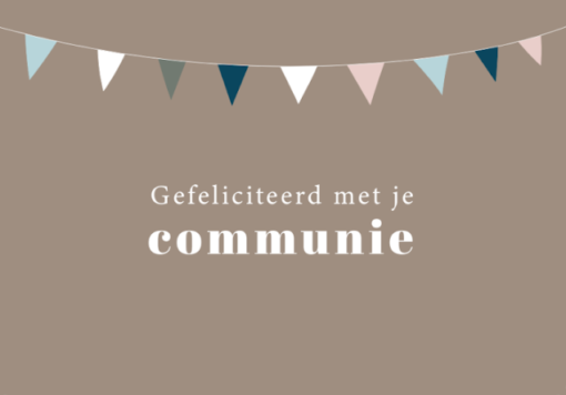 Wenskaart communie - Aardkaart