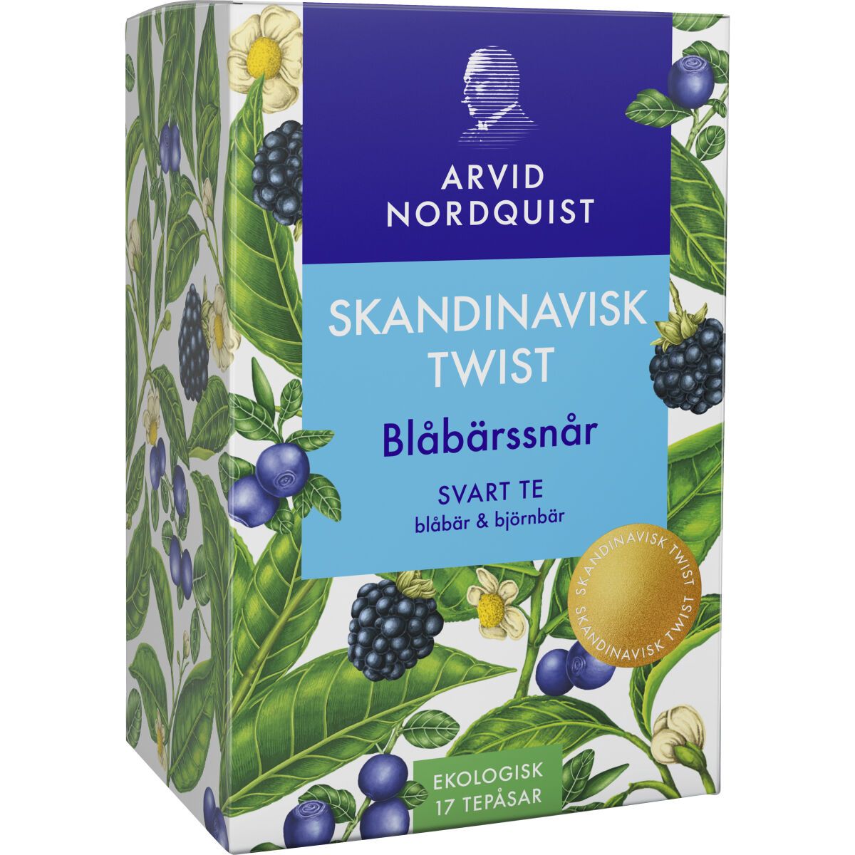 Blåbärssnår Svart Te Blåbär & Björnbär 17 st. - Skandinavisk Twist – Arvid Nordquist