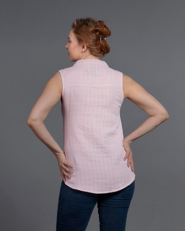 Top Diana Muslin Fabric Pink - B-Light Organic Clothing