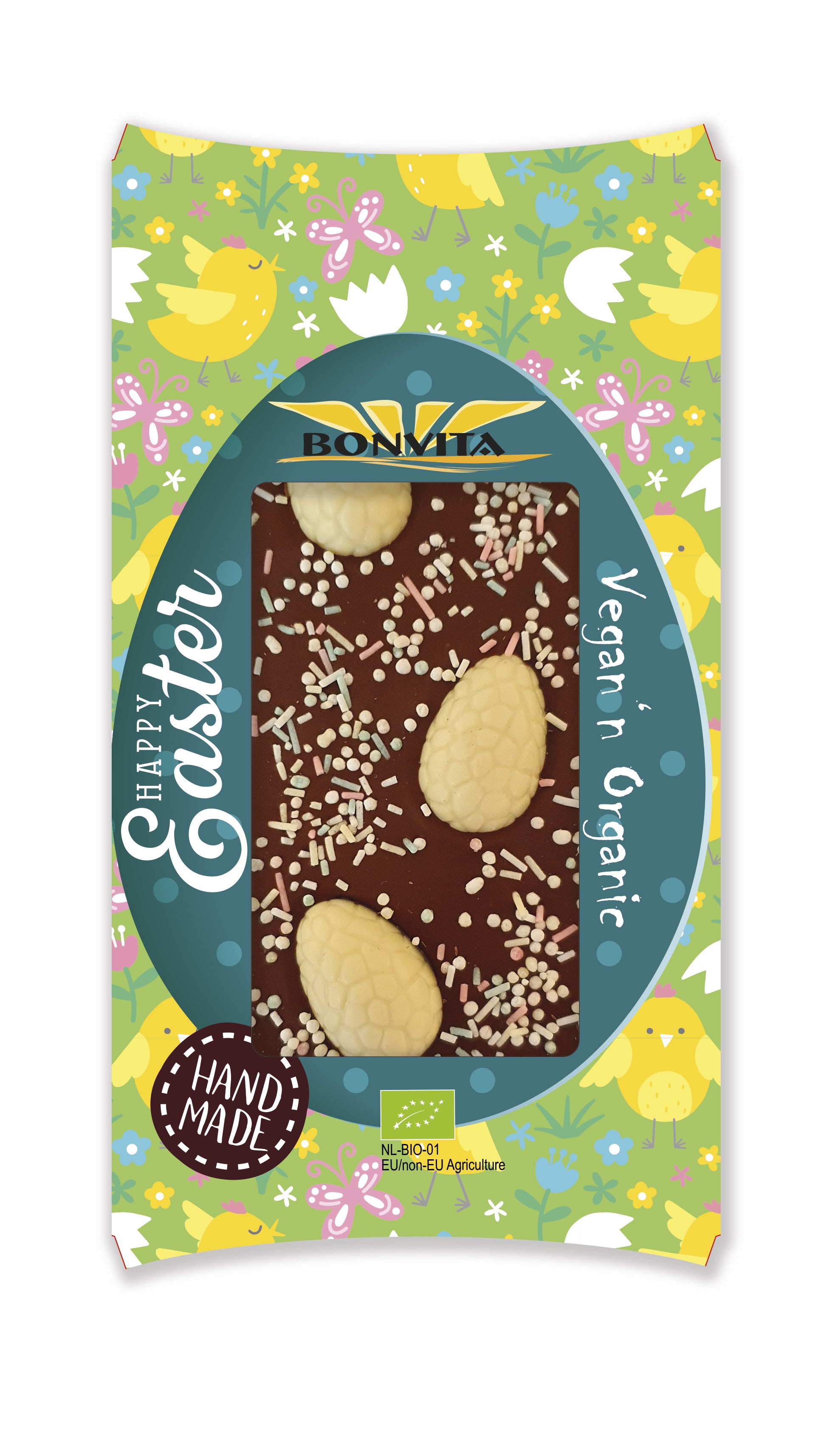 Bio Chocolade Tablet Witte Eieren & Hagelslag (Glutenvrij & Vegan) - Bonvita