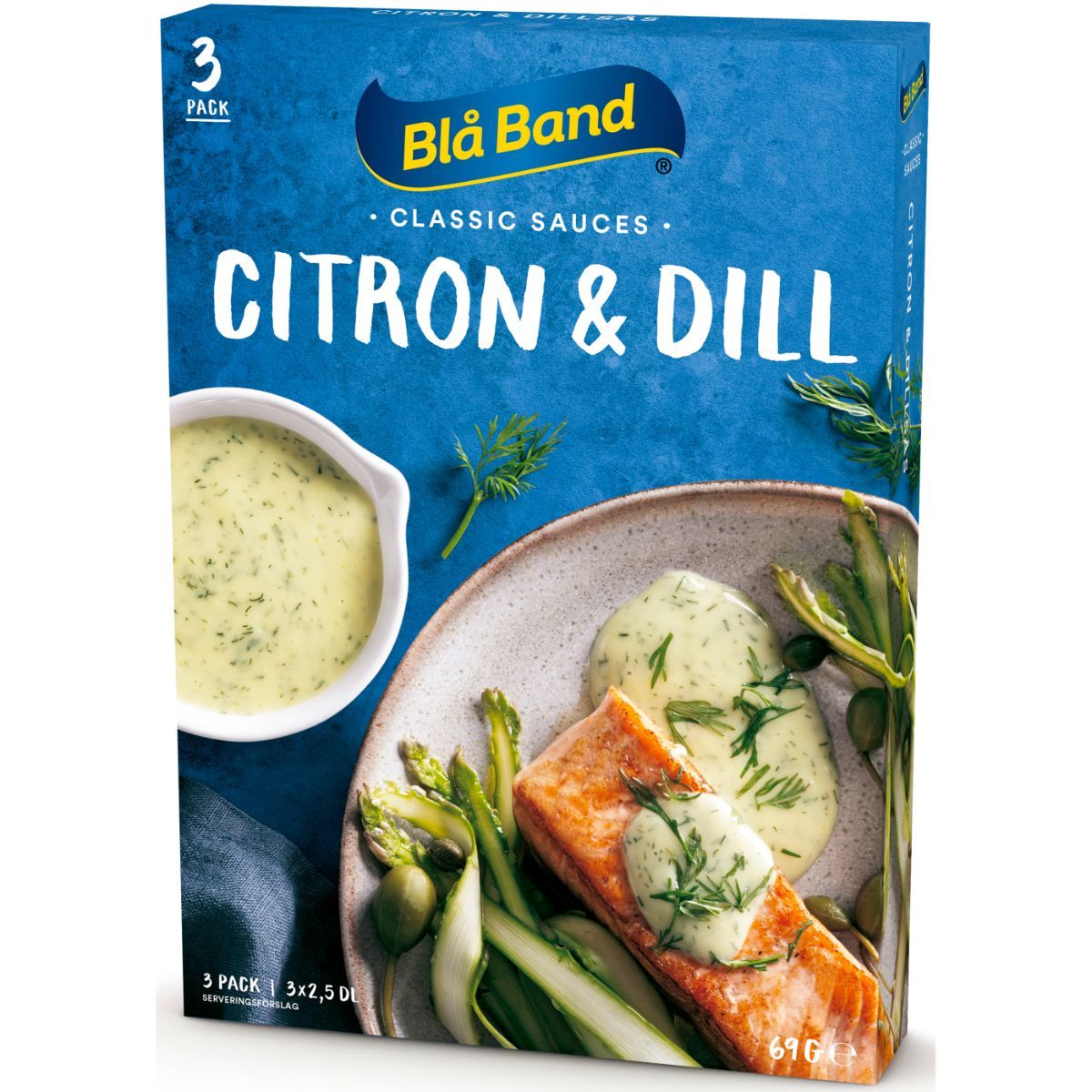 Citron & Dillsås - 3x2,5dl - Blå Band