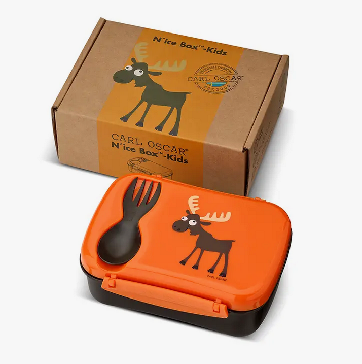N'ice Box Kids Lunchbox met koelelement – Moose Orange – Carl Oscar