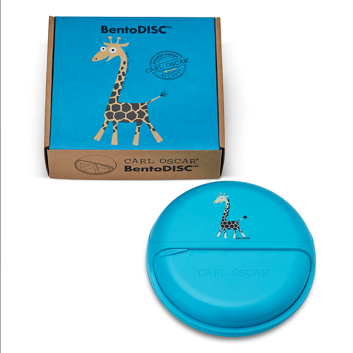 Kids BentoDISC™ Snacktrommel Giraffe Blue – Carl Oscar
