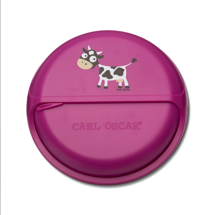 Kids BentoDISC™ Snacktrommel Cow Pink – Carl Oscar