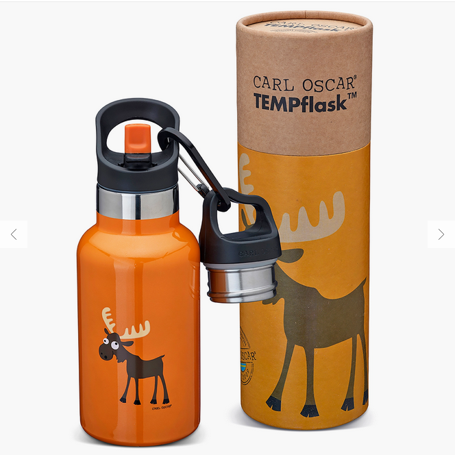 Kids Thermosfles TEMPflask™ Moose Orange 0,35 L – Carl Oscar
