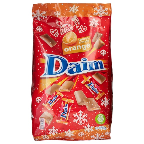 Daim mini’s X-mas Orange Limited Edition XXL 460 gram – Daim