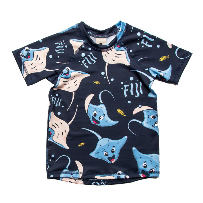 Zwemshirt / Swim T-Shirt Navy Rays - Mullido