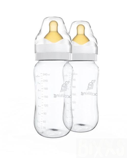 Glazen babyfles neutraal 240 ml 2-pack - EcoViking