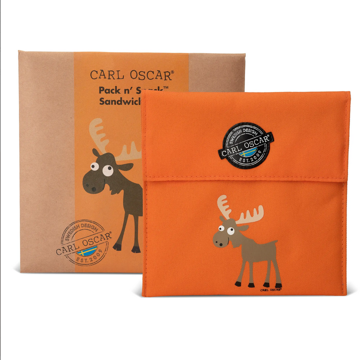 Kids Pack n’ Snack™ Sandwich Bag Moose Orange – Carl Oscar