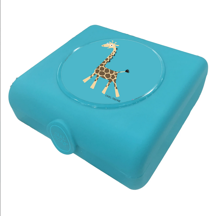 Kids Sandwich Box / Broodtrommel Giraffe Blue – Carl Oscar