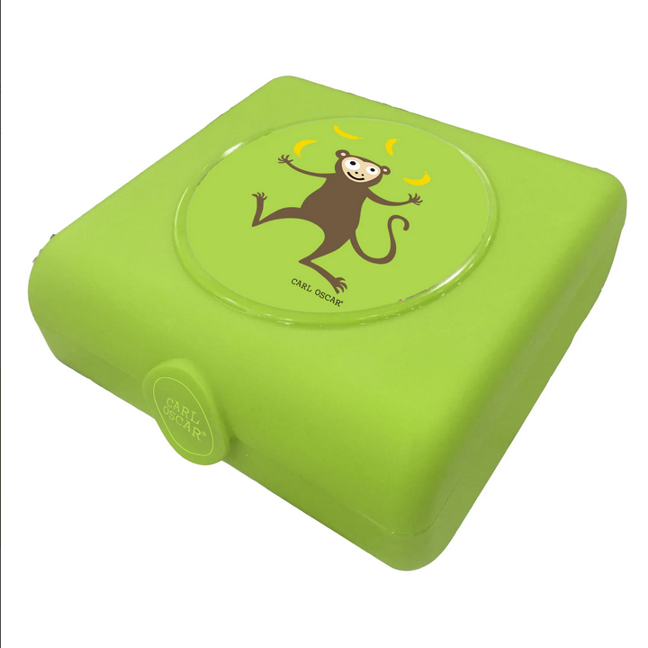 Kids Sandwich Box / Broodtrommel Monkey Green – Carl Oscar