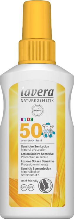 Zonnebrandspray / Sensitive Sun Spray Kids SPF50 – Lavera
