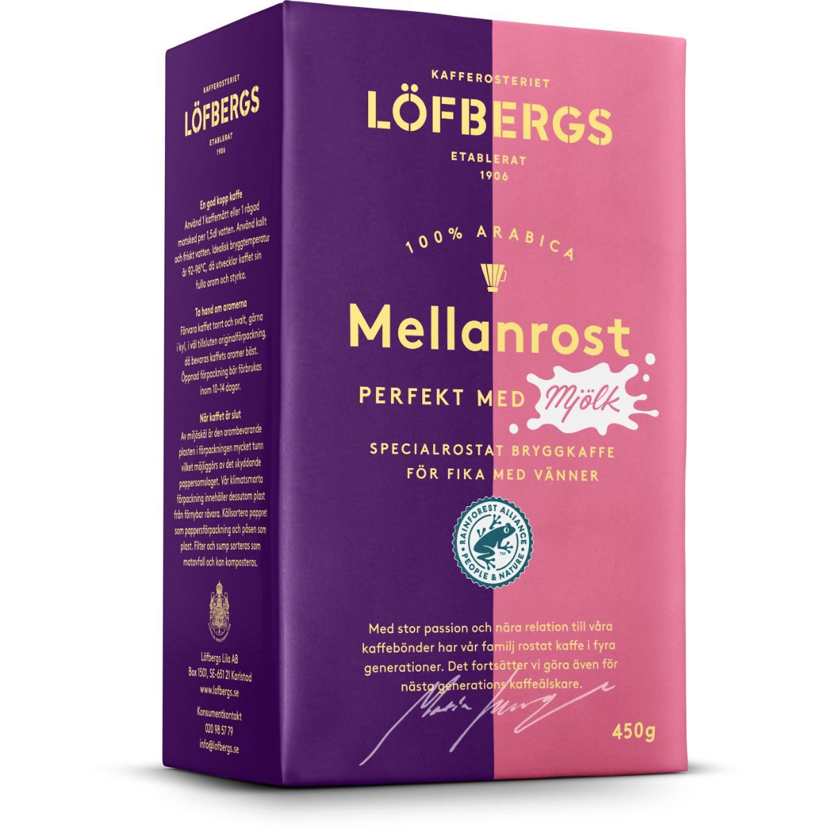 Löfberg’s bryggkaffe Mellanrost perfekt med mjölk - Löfbergs