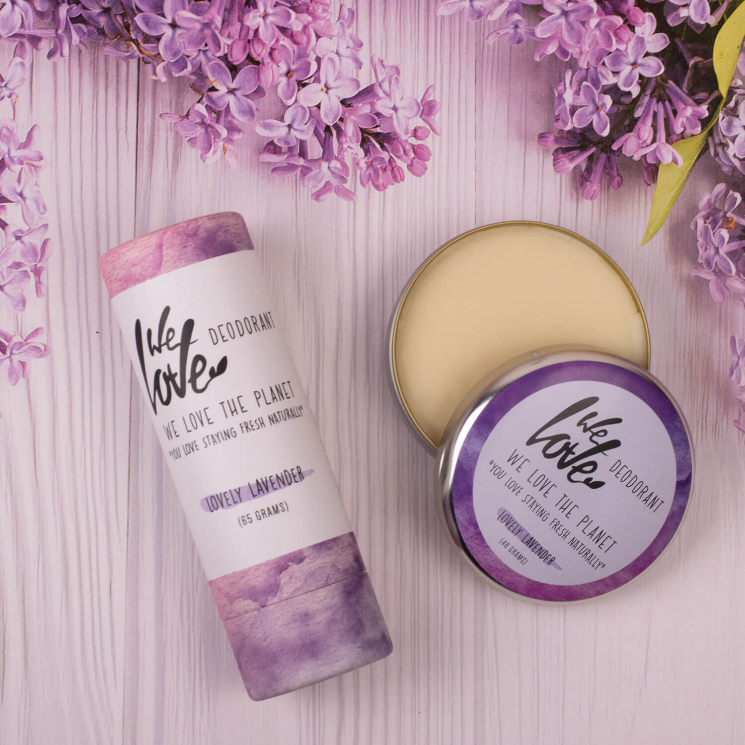 Natuurlijke deodorant blikje Lovely Lavender  – We Love The Planet