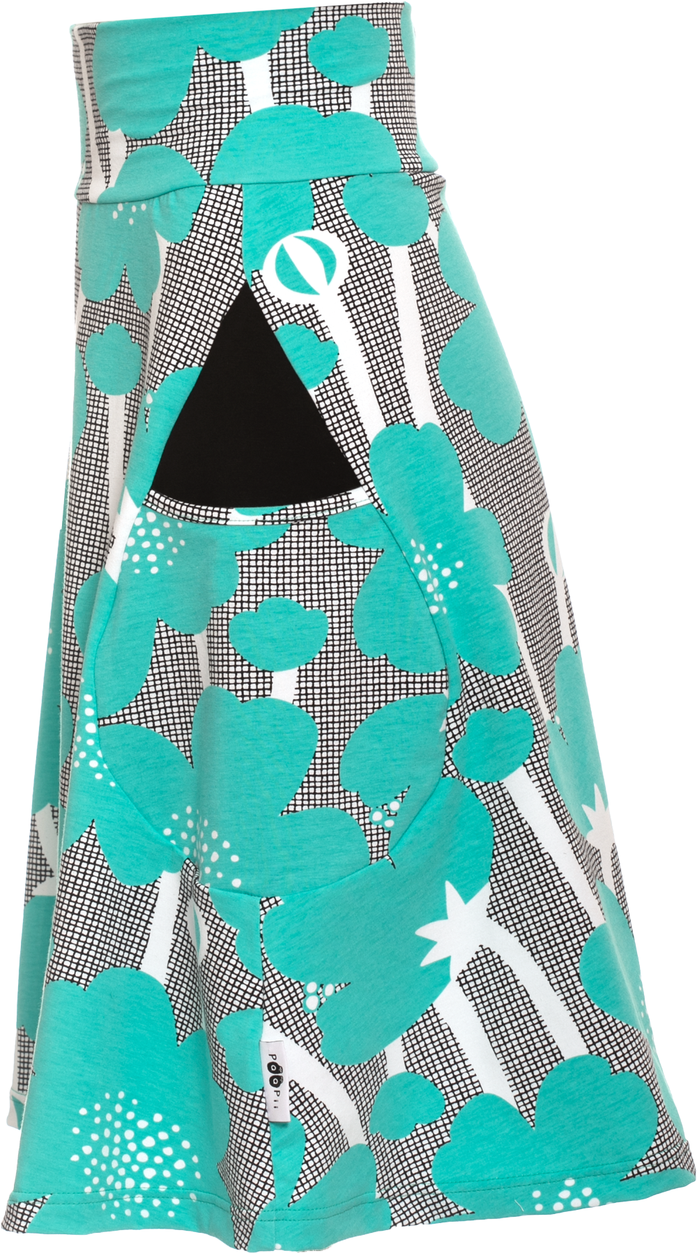 Rok PISARA skirt Buttercup Turquoise S-XXXL - Paapii Design