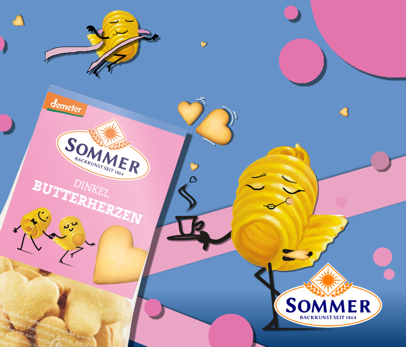 Spelt boterhartjes – Sommer Backkunst