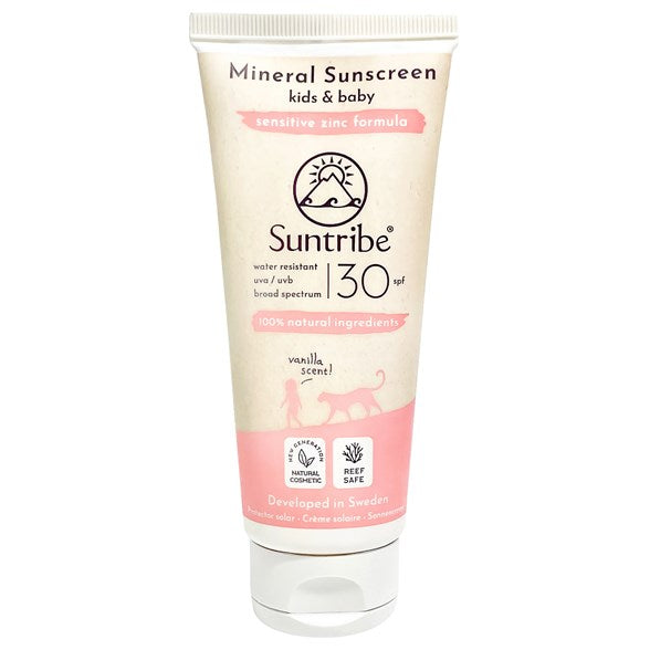 Zonnebrandcrème Mineral Kids & Babies Sunscreen SPF 30, 100 ml – Suntribe Sweden