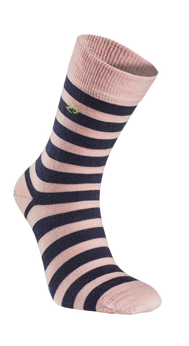 Thin Wool Sock Stripe (90 % merinowol) Pink – Ivanhoe of Sweden